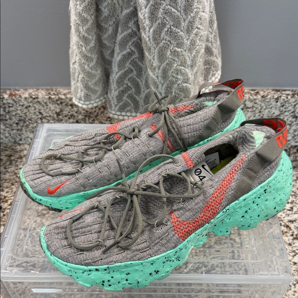 Nike Gray and Teal Sneakers